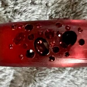 Alexis Bittar Red Bracelet with Gem Accents